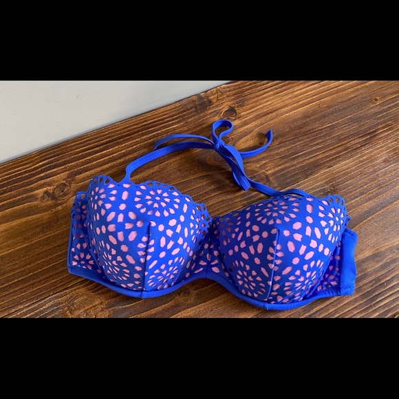 Patterned Push-up Swim Top 38C - Picture 1 of 4